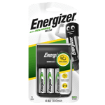 Energizer USB Base Battery Charger Inc 4 x AA 1300mAh Rechargeable Batteries