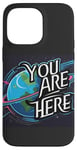 Coque pour iPhone 14 Pro Max Galaxy Science Geek Gifts T-shirt You are here Deep Space