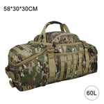 60L Vihreä Camo-40L 60L 80L Vedenpitävät Matkalaukut Suuren kapasiteetin matkalaukkulaukut Miesten Urheilukassi Matkalaukku Viikonloppulaukku Sotilaskassi