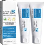 Repair Face Cream,2Pcs Vitamin B5 Day Cream,Anti Redness Moisturiser Cream,Firmi