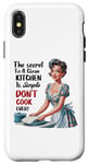 Coque pour iPhone X/XS Cooking Chef Kitchen Design Funny Don't Cook Ever Design