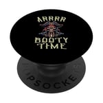 Pirate Pun - Arrrr Booty Time Pirate Treasure Seeker PopSockets Swappable PopGrip