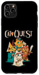 Coque pour iPhone 11 Pro Max Cat Quest RPG Hero Cats Jeu vidéo RPG Gamer Funny Cat