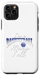 Coque pour iPhone 11 Pro Southern Moms Cadeau de basket-ball fantaisie pour femme Bleu et blanc