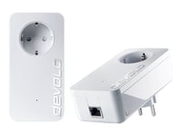 devolo dLAN 1200+ - Starter Kit - pont - GigE, HomePlug AV (HPAV) - Branchement mural (pack de 2)