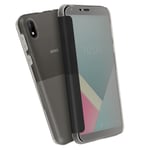 Housse Wiko Y61 Fenêtre Intelligente Tactile Easy Folio Original Gris anthracite