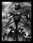 Disney Nightmare Before Christmas (Jack Storm) 30 x 40 cm Objet Souvenir