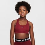 Nike Dri-FIT Swoosh Sports Bra Röd - Handla nu på Loparshop.se!