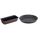 Tefal Perfectbake Moule A Cake 28cm Aluminium 100% Recyclé J5547302, fabriqué en France & Perfectbake Moule A Tarte 24cm Aluminium 100% Recyclé J5548202, fabriqué en France