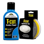 T-Cut Mid Blue Scratch Remover Color Fast Paintwork Restorer Car Polish - 500ml plus a Wax Applicator Set with Handle* 13 Colours Available