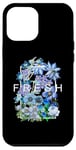 iPhone 12 Pro Max Blue Fresh Bloom Flowers Blue Color Graphic Case