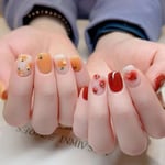 French Fake Nails Cute Pattern Nail Tips Fashion False Nails  for DIY