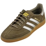 adidas Handball Spezial Mens Fashion Trainers in Olive Silver - 10.5 UK