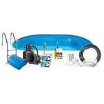 Poolpaket Swim & Fun Steel Oval 150 cm Djup