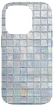 iPhone 14 Pro Light Blue Mosaic Tiles Coquette Y2K Mosaic Graphic Case