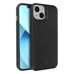 Coque iPhone 13 Rigide Cuir Véritable Finition Surpiquée Akashi Noir