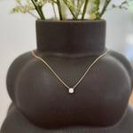 Henrik Ørsnes Design 14 Karat Guld Halsband Med Diamant 0,50 Carat W/si2 DMM050YG