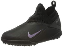 Nike JR Phantom VSN 2 Academy DF TF Football Shoe, Black/Black, 32 EU