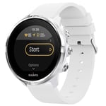 Bracelet Suunto 9 Baro,Suunto 9,Suunto 7,Sony Smartwatch 2 iMOSHION® Siliconen bandje zilveren gesp zonder installatiehulp Blanc