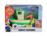 Sam Le Pompier - Coffret Bateau de Peche de Charlie - Figurine, accessoires