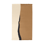 ferm LIVING Soil Kelim rug Dark sand-off white, 140x200 cm