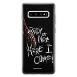 ERT GROUP mobile phone case for Samsung S10 PLUS original and officially Licensed Horror pattern Nightmare on Elm Street 001 optimally adapted to the shape of the mobile phone, case made of TPU