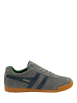 Gola Harrier Suede Heritage Trainers, Ash/Navy/Evergreen