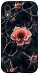 Coque pour iPhone XR Rose Esthétique Abstrait Motifs Épines Floral