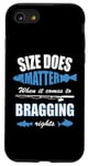 iPhone SE (2020) / 7 / 8 Funny Fishing Lovers Quote, Size Matters Bragging Rights Case