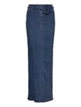 ROTATE Birger Christensen Stretchy Maxi Skirt Blå