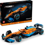 LEGO 42141 Technic McLaren Formula 1 2022 Replica Race Car Model Building Kit,