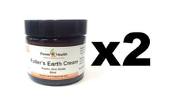 2 x60ml Power Health - Fuller's Earth Cream (acne, dandruff, skin, nappy rash)