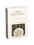 Pack Of 12 Cedar & Pine Winter Ritual Spell Candles