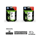 Genuine 2x HP 304 Multipack Black & Color Ink Cartridge for HP Deskjet 3720 2632