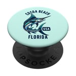 Cocoa Beach Floride USA Fishing Design PopSockets PopGrip Adhésif