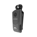 écouteur sans fil Bluetooth Business Clip avec rappel de vibration d'appels, gris