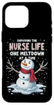 iPhone 16 Pro Max Nurse Xmas Surviving The Nurse Life One Meltdown At A Time Case