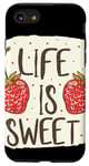 iPhone SE (2020) / 7 / 8 Life is Strawberry Sweet Outfit for Boys and Girls Case