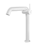 EMKE Robinet de salle de bain blanc mat, mitigeur monocommande en laiton, cartouche céramique, 332 x 220 x 76 mm, robinet salle de bain installation facile, économie d'eau, robinet de lavabo.