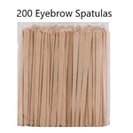 200 Eyebrow Spatulas Waxing Hair Small Precise Wooden Professional Tatoo Wood