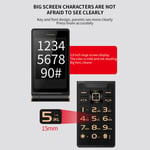 (Red)Big Button Flip Phone Basic Flip Phone 5900mAh Battery Speaker 3in Screen