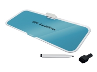 Leitz Cosy - Whiteboard-tavla - skrivbord - tempererat glas - magnetisk - lugn blå
