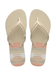 Havaianas HAVAIANAS Elegance Print Flip Flops Beige 35/36 female