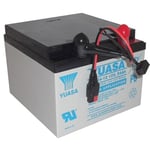 12V 24AH 27+ Holes YUASA 24-12 AGM/GEL Golf Trolley Battery Hill Billy Connector