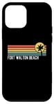 Coque pour iPhone 12 mini Fort Walton Beach FL Style rétro coucher de soleil