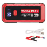 Bilbatteri Startbooster 2500A 25800mAh USB Snabbladdning LCD-display Bärbar Startbooster för 12V Fordon Camping