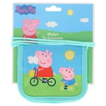 Leksaker Barn Plånbok 13x11 Peppa Pig Greta Gris Wallet Turkos C