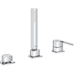 GROHE PLUS 2019 engreppsblandare 3-håls t/handfat/br u/pip mässing