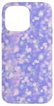 iPhone 14 Pro Max Pink & Purple Mosaic Aura Snowflakes Holiday Winter Pattern Case