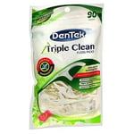 Dentek Triple Clean Floss Picks Fresh Mint 90 each By Dentek